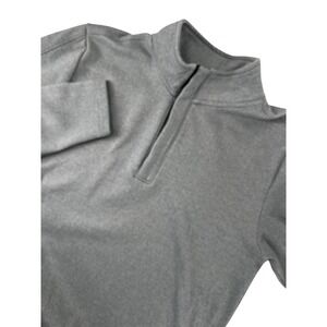 Outpost Makers Mens Gray Quarter Zip Pullover Heathered Mock Neck Sweater Small